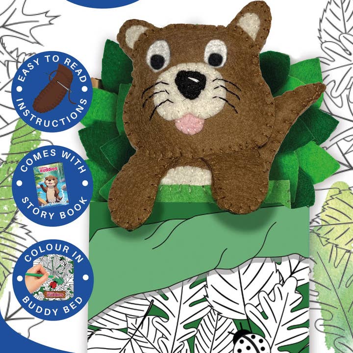 Felt Sewing Kits Bedtime Buddies - Ollie the Otter for wholesale by Creative World of Crafts