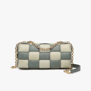 Padded Checkered Purse