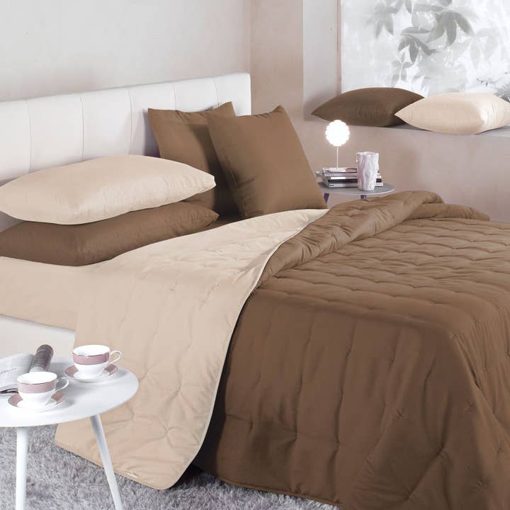 Bicolor Microvezel Warme Deken Caleffi Home Effen Kleur voor wholesale door caleffi spa