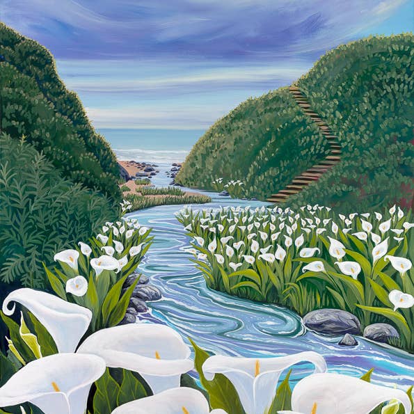 Impression d'art "Vallée des Arums" pour la vente par Follow the Sun