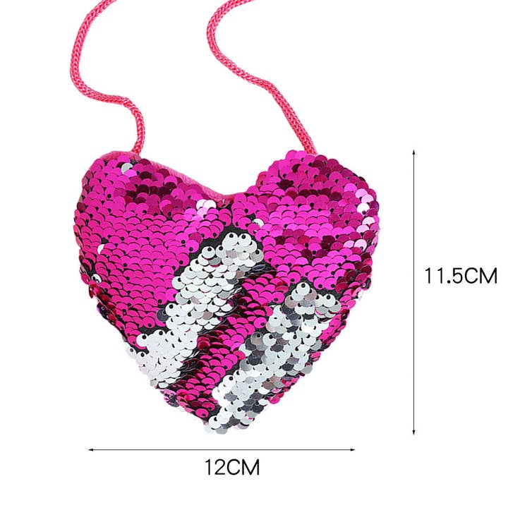 Ole - Wholesale Crossbody Bag - Women's - Heart Sequins Crossbody HB10791