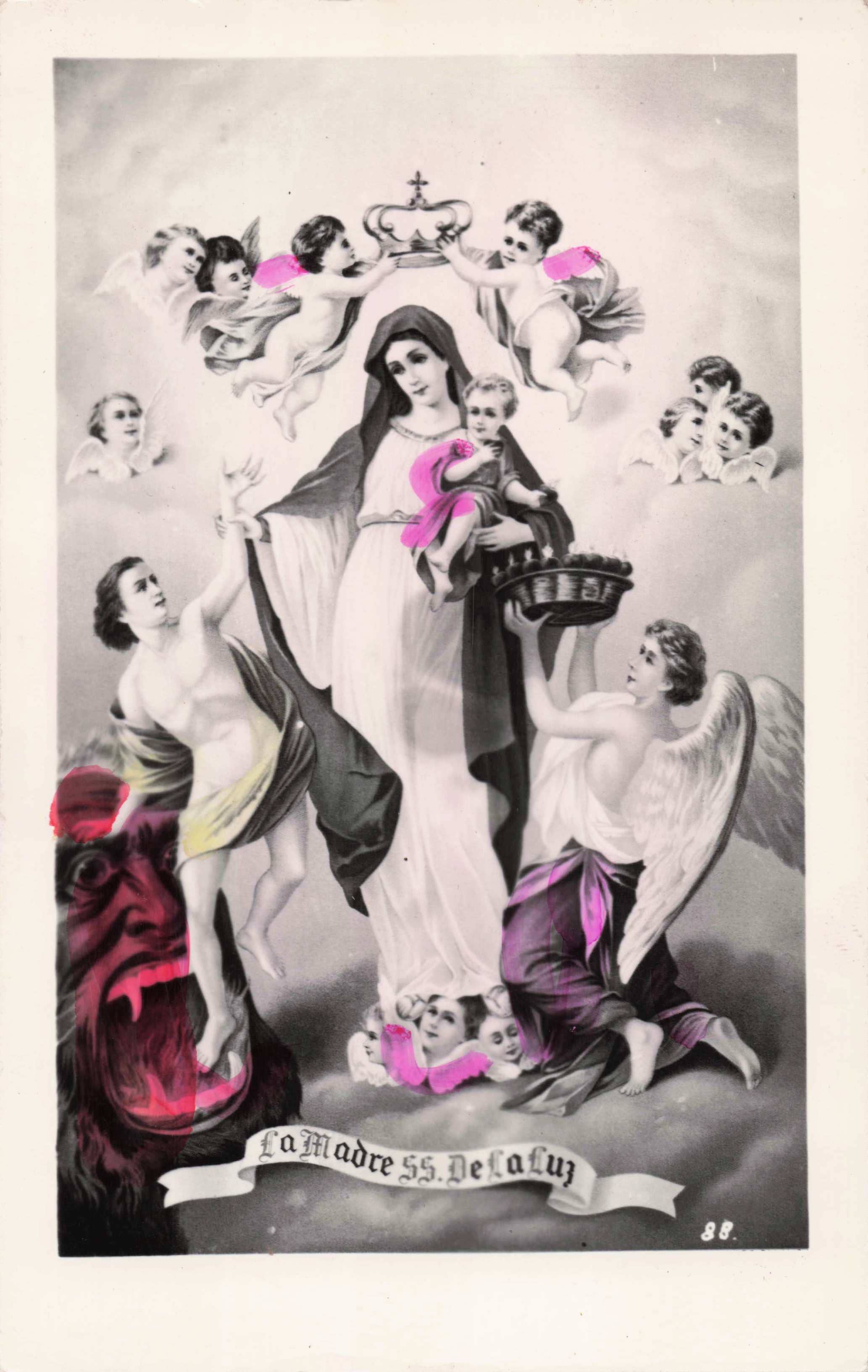 Tesoros Trading Company - Wholesale Religious Card -  Religious Hand-Tinted Card, Mx.- Asst. Virgin Maria Images9