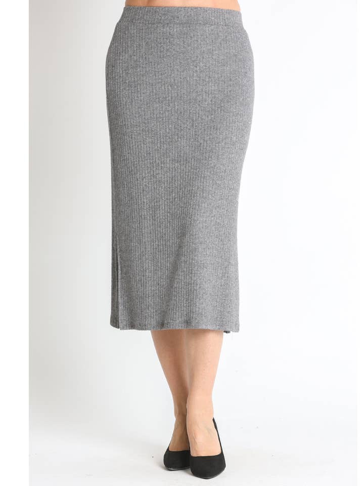 372234L FALDA PUNTO LANOSO CANALÉ para venta al por mayor de LOURDES CASTILLO