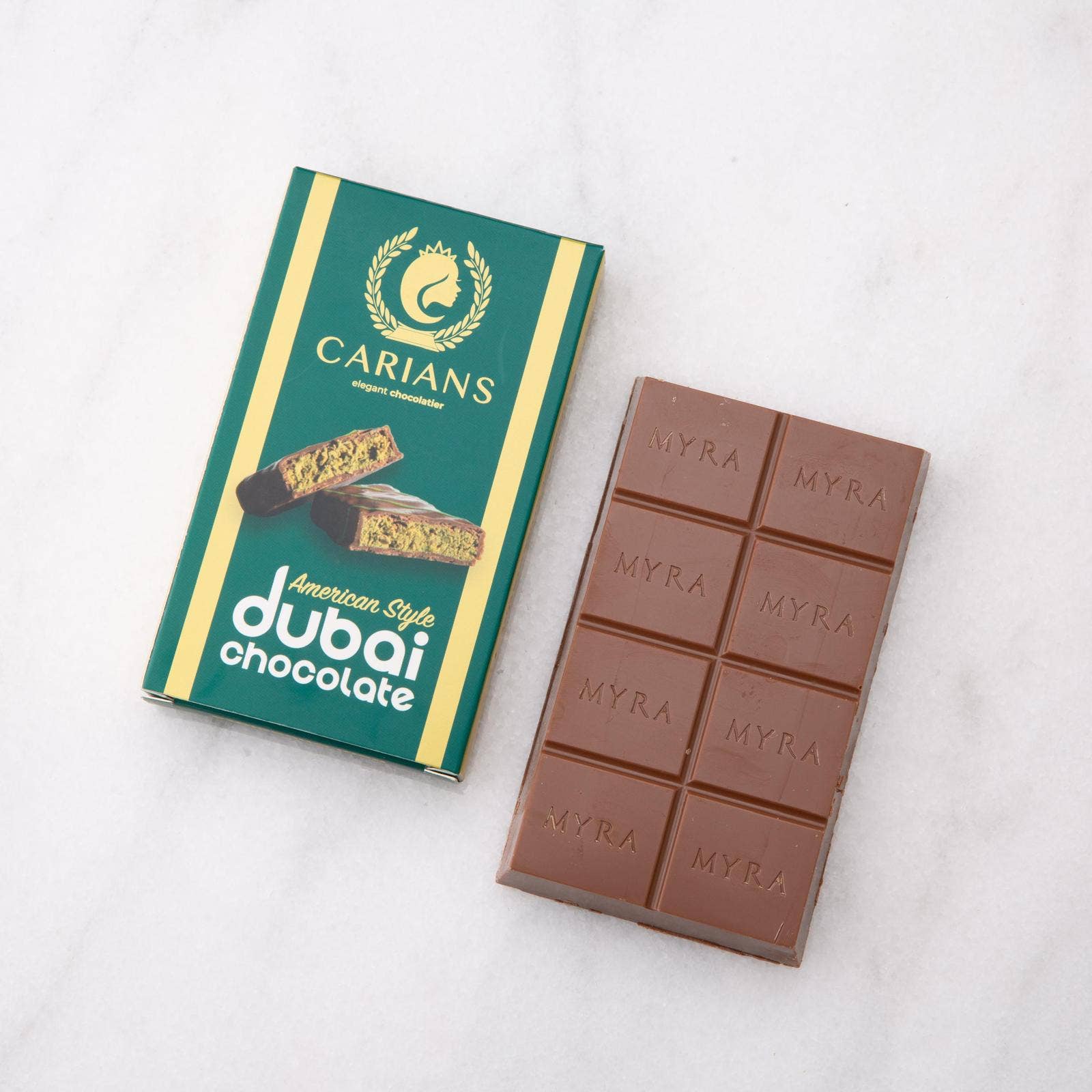 Carian's Bistro Chocolates - Wholesale Chocolate Bar - Viral Premium Dubai Chocolate Bar - Best Seller 3.13oz 4