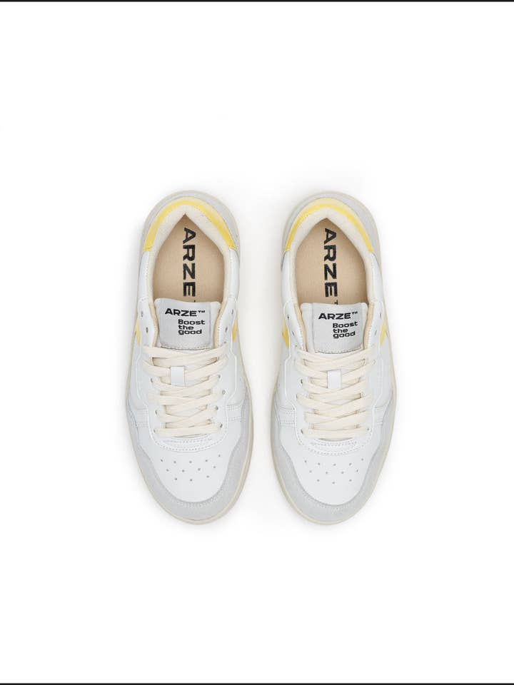 ARZE™ - Vente Baskets tendance – femme - TAIGA YELLOW - Baskets écoresponsables ARZE™4
