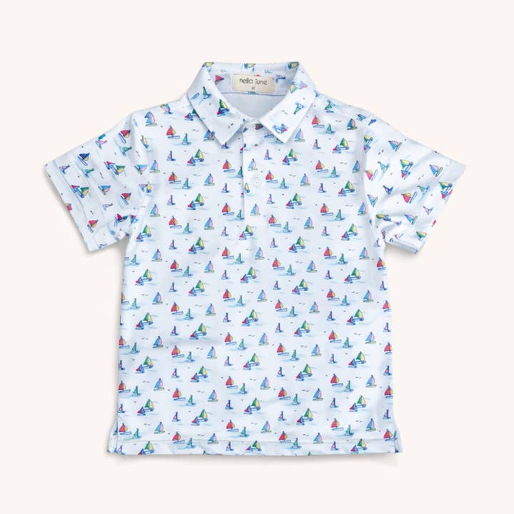 Drenge Performance Polo i Sejlbåde for engroshandel hos Nella June