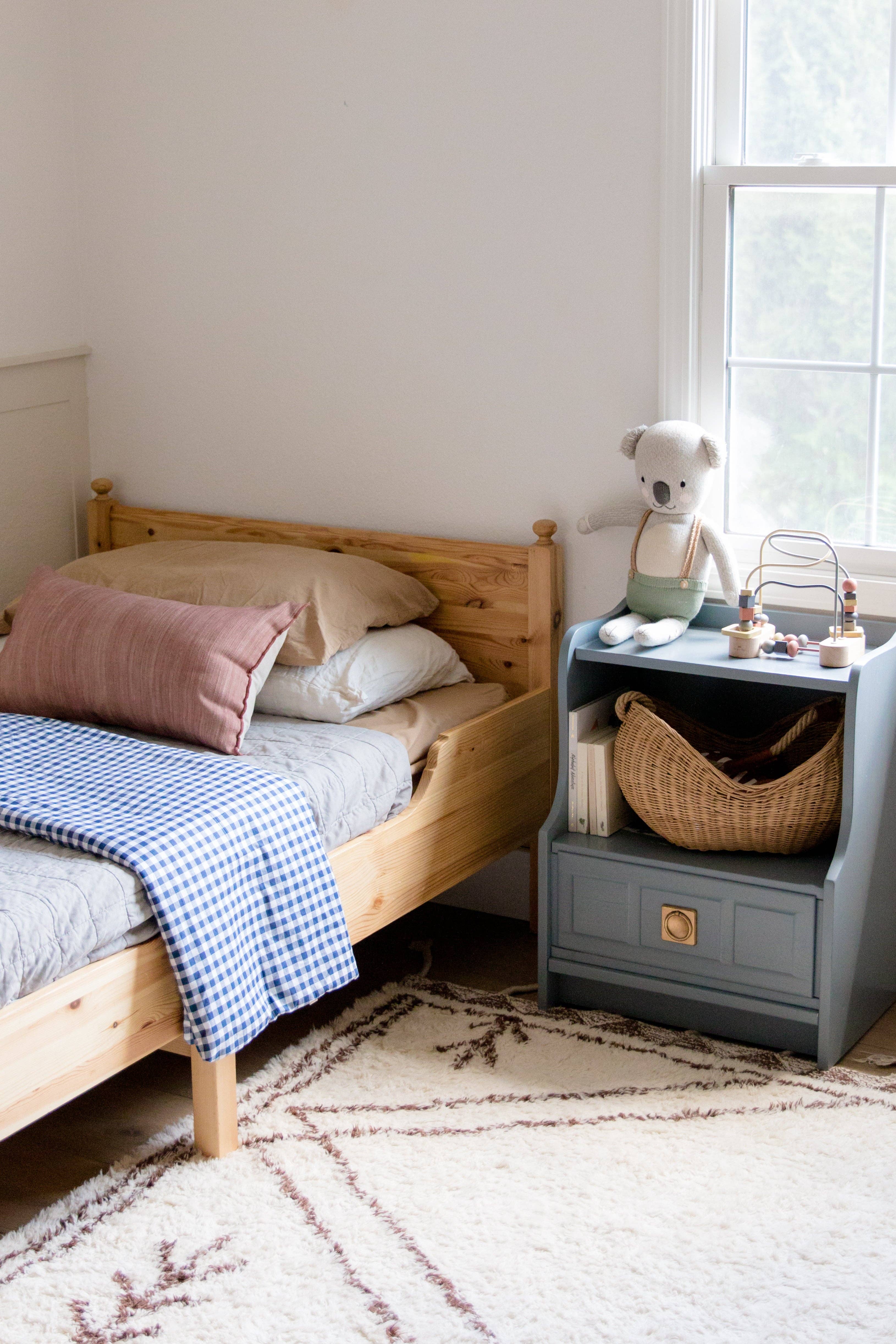 Little Mae and Co - Wholesale Quilt - Kinderen en baby - Marineblauwe Gingham Wieg Gewatteerde Deken3