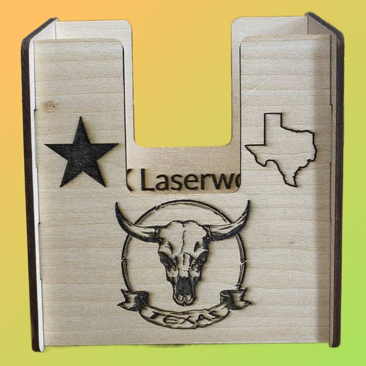 Handyhalter Notizblockhalter mit Texas-Motiv für den Großhandel von DK LaserWorx