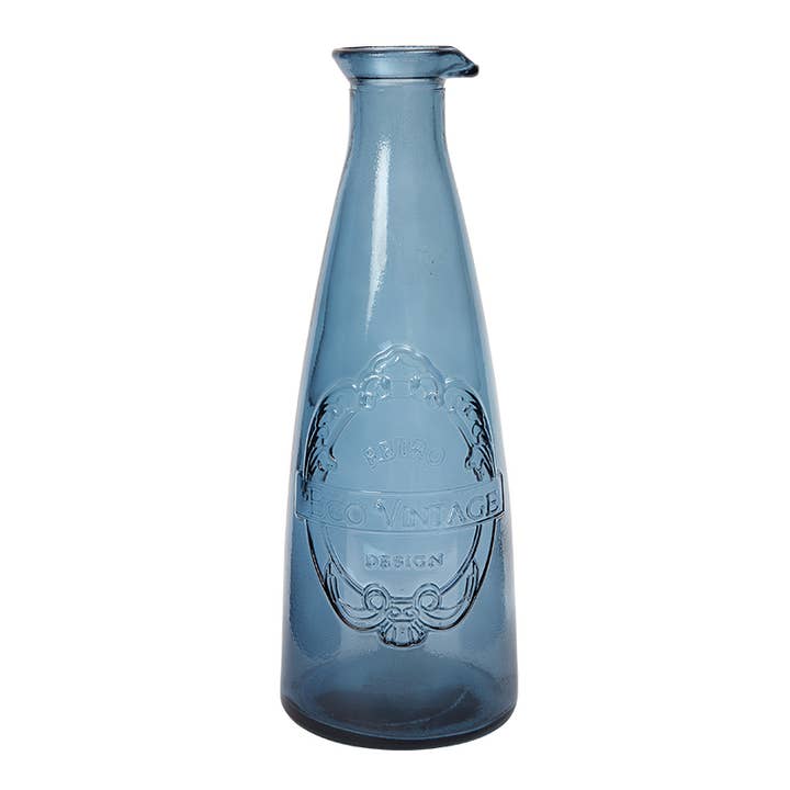 Sintra Recycled Glass Carafe - Ink Blue for wholesale by Dexam