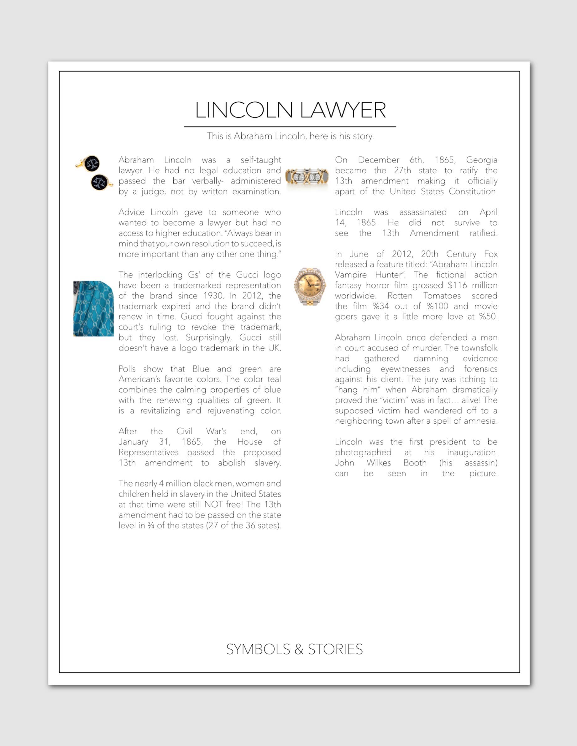 LX Artworks - Wholesale Art Print - Lincoln Lawyer Paper Print1