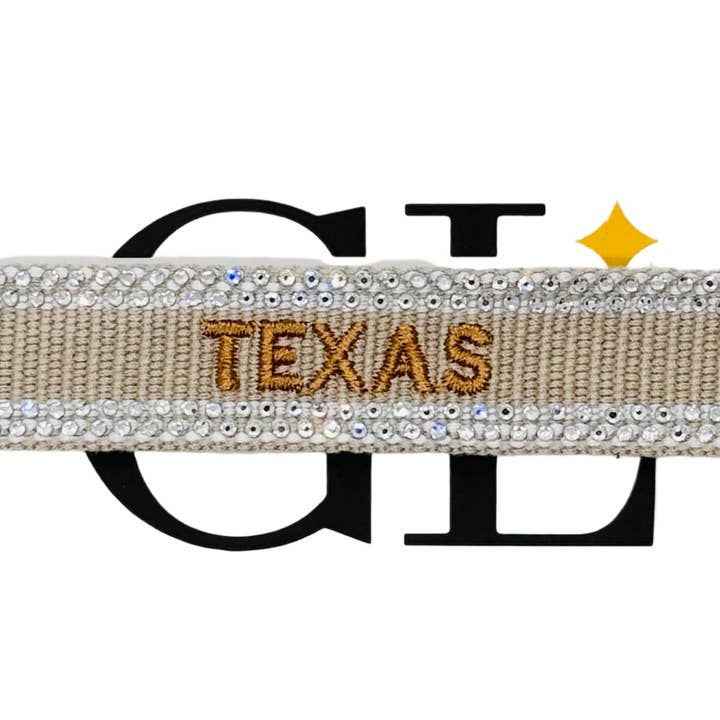 Texas Bling Team Tassel Bracelet for wholesale by Gameday Luxe