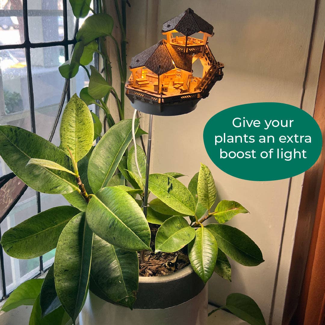 Tiny Treehouses - Wholesale DIY Craft Kit - Island Cabana + Grow Light15