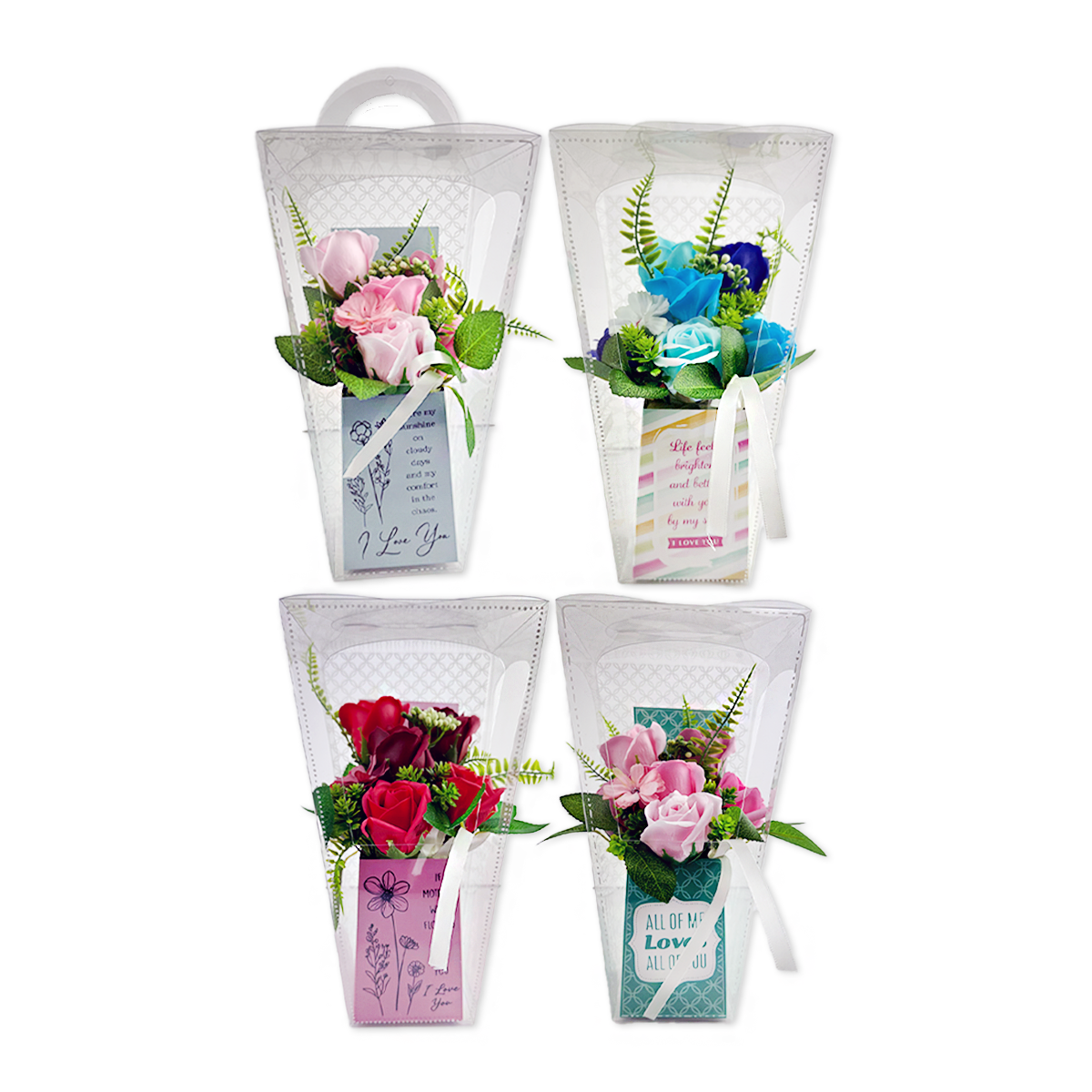 Novelty Brands - Wholesale Retailer Display - Home & Living - Special Occasion Scented Floral Bouquet Variety - 4/Display2