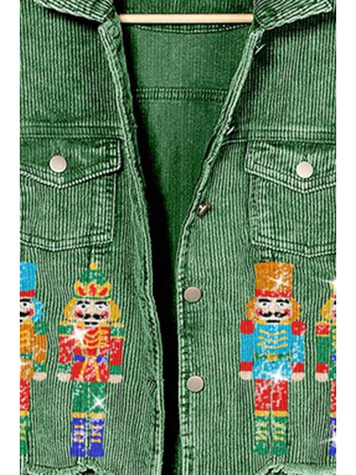 Vanilla Monkey - Wholesale Jacket - Women's - Nutcrackers Embroidery Christmas Corduroy Jacket7