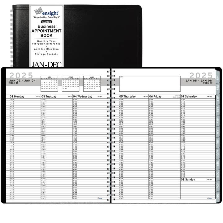 Ensight – wholesale Planner – Weekly Appointment Book for Jan-Dec 2025 Monthly Planner