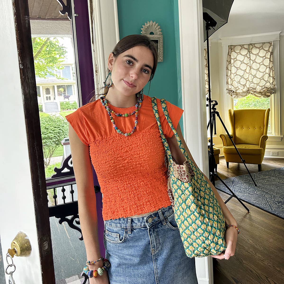 WorldFinds - Wholesale Tote Bag - Women's - Kantha Carryall Bag6