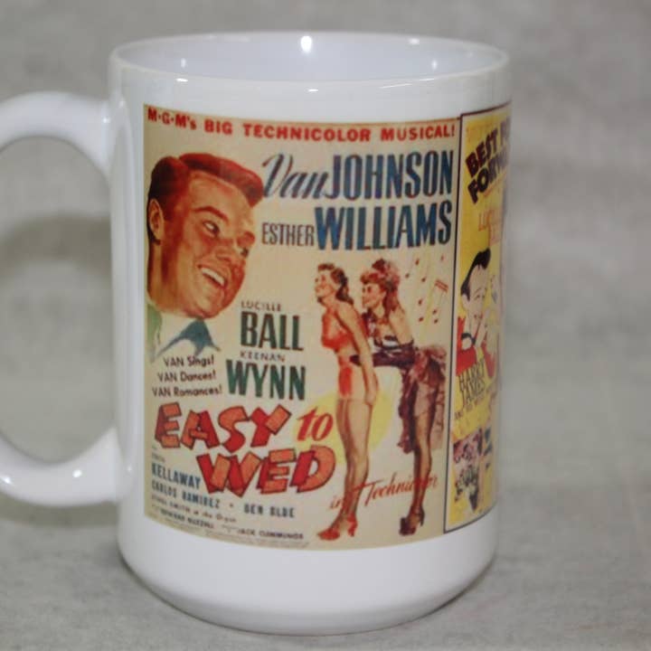 Affiche du film Lucille Ball B//Tasse en céramique de 15 oz pour la vente par Raven Design
