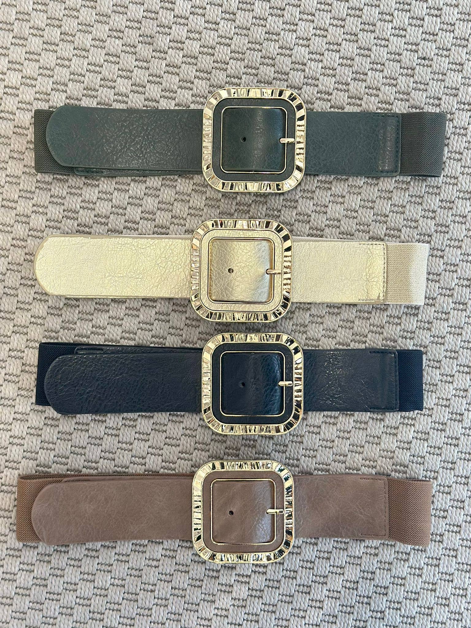 ADORA - Wholesale Belt - Women's - Elasticated belt with square buckle