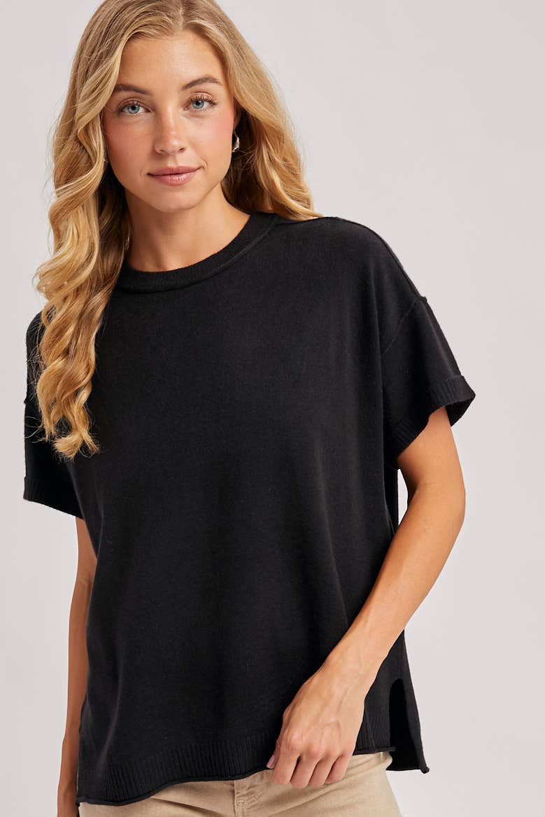 Bluivy - Venta al por mayor Jersey corto de punto - Mujer - CAMISETA DE PUNTO CON CUELLO REDONDO17