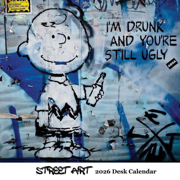Street Art Desk Calendar 2026 for wholesale by The Retrospect Group Collection