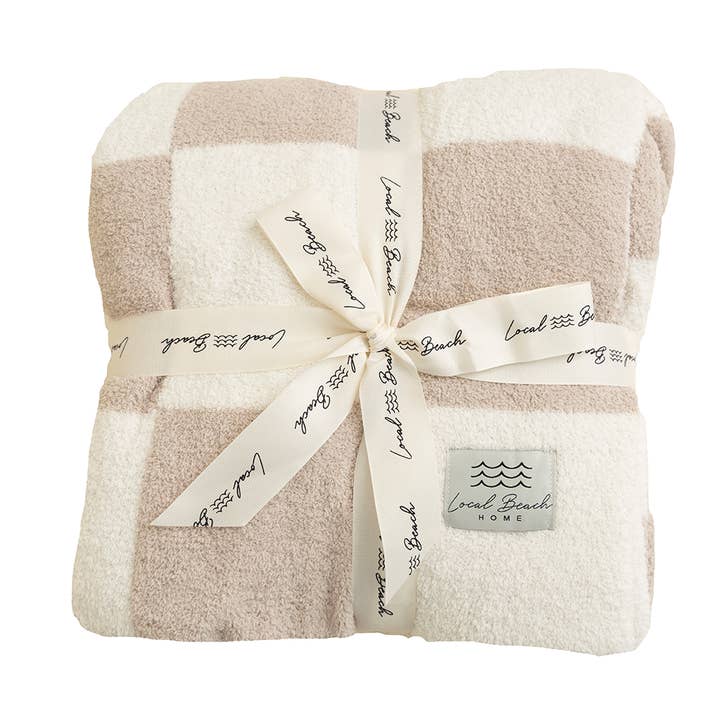 Local Beach - Wholesale Bedding Blanket - Kids & Baby - Checker Luxe Baby Blanket