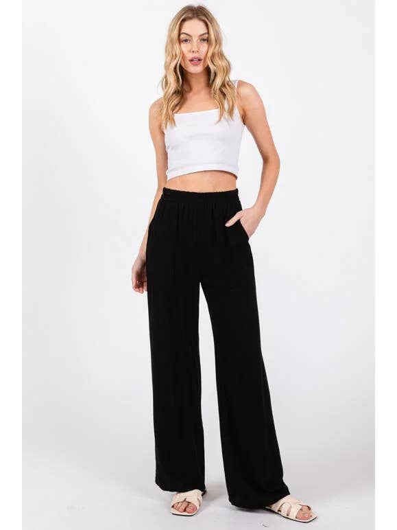 Final Touch - Wholesale Pants - Women's - Linen Regular Fit Pants - NP70255C