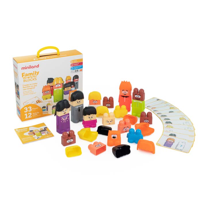 Family Diversity Blocks for wholesale by Miniland Educational