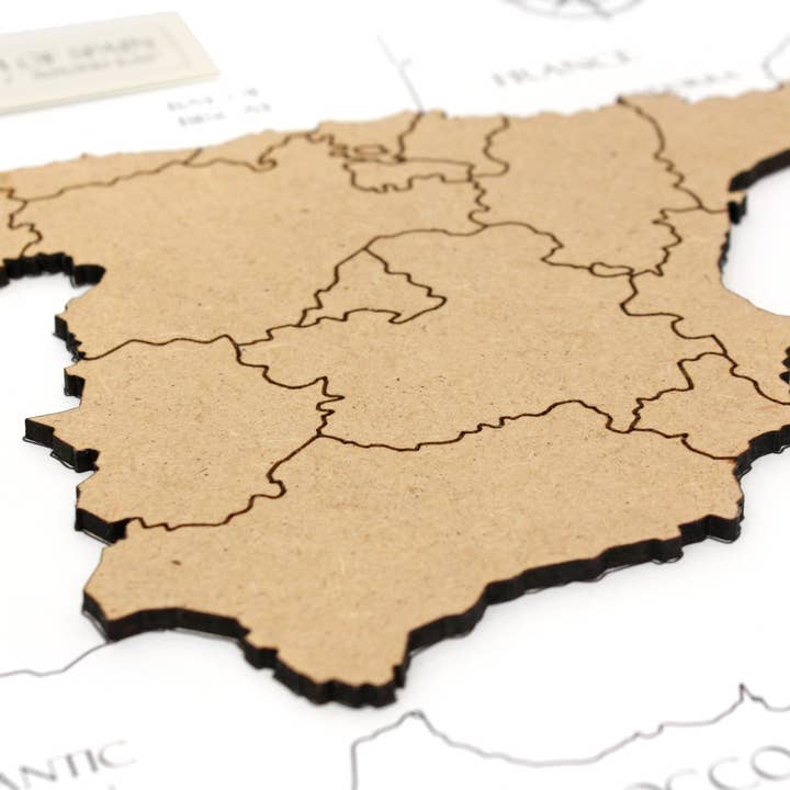 Simply Cut Art – Engroshandel Kort – Kort over Spanien, Brugerdefineret Spanien Kort, Trækort