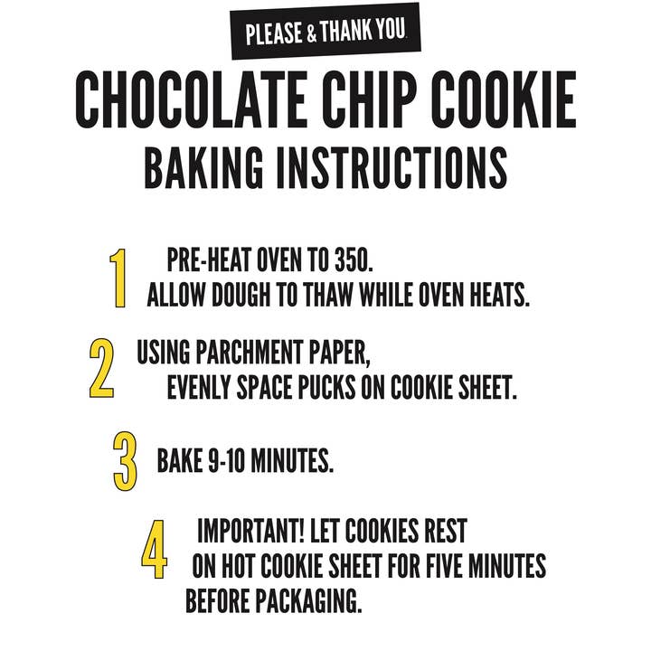 PLEASE & THANK YOU - Wholesale Cookie - OUR FAMOUS CHOCOLATE CHIP COOKIE DOUGH TUBES5