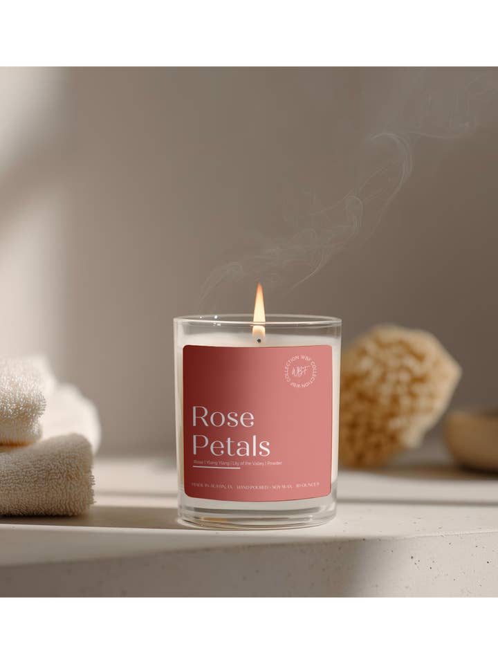 Pétalos de rosa para venta al por mayor de Walk By Faith Candles Co.