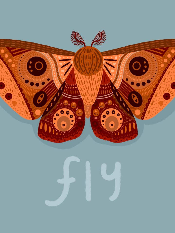 Impressão Voadora por atacado de Lily Wenndt Illustration