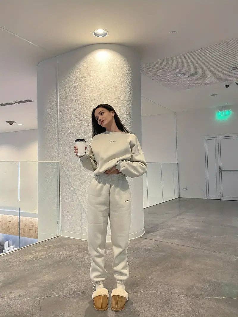 Marayn - Wholesale Lounge Set - Women's - Chic 2025 Spring Casual TwoPiece Sweatshirt Set24