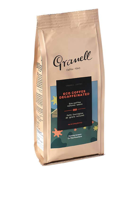 Cafes Granell - Wholesale Coffee Beans - Organic gourmet DECAF coffee beans- 250 g1