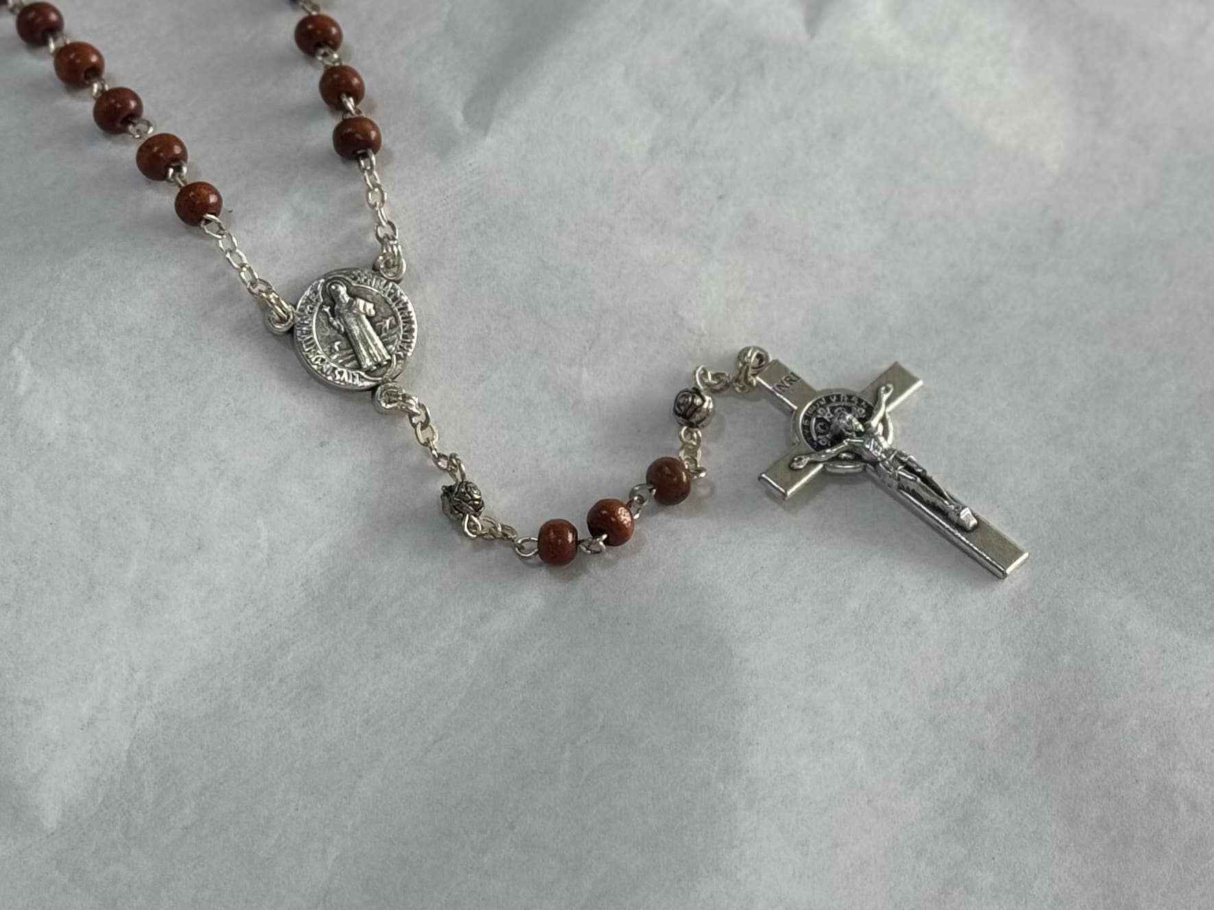 Simply Charming - Wholesale Prayer Beads Necklace - Olive Wood Rosary Set1