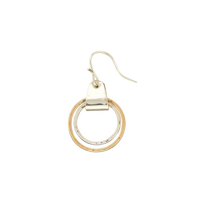 Boucles d'oreilles à clip double cercle pour la vente par Mark Steel Jewelry