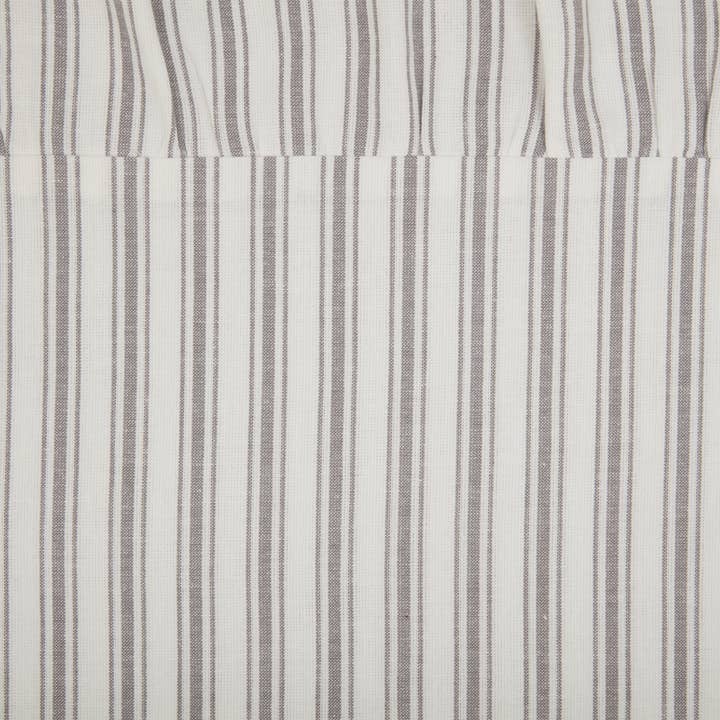 VHC Brands - Wholesale Bedding Pillowcase/Sham - Timeless Ticking Gray Ruffled Fabric Euro Sham 26Lx26W