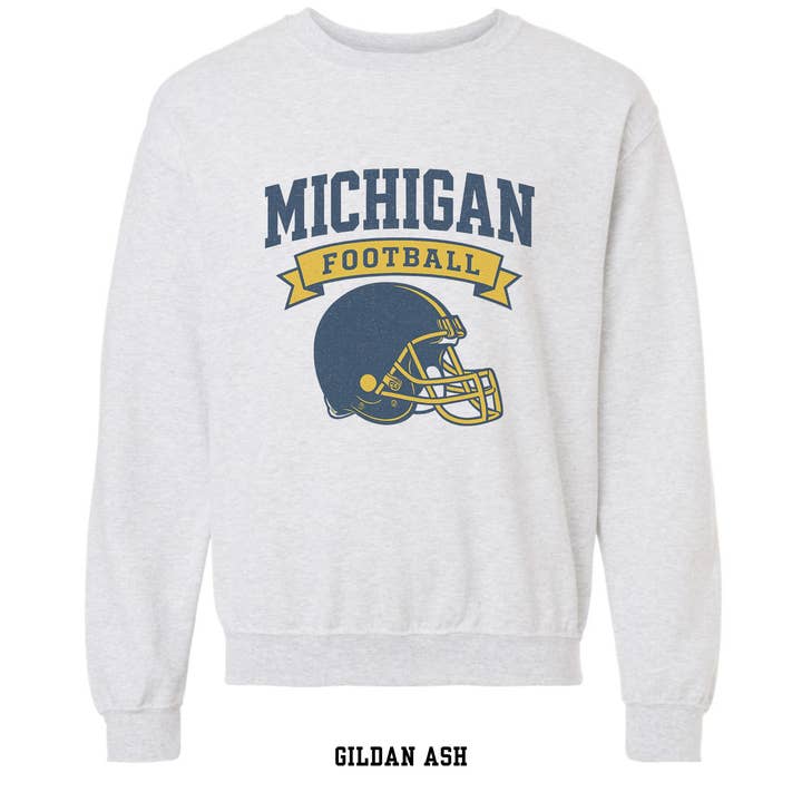Michigan Football Crewneck for wholesale by Simply Midwest