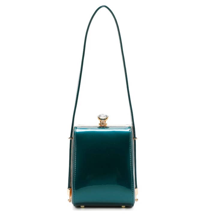 Superbia - Vendita all'ingrosso Tracolla - Donna - Borsa in vernice con apertura a diamante con cinturino regolabile Superbia7