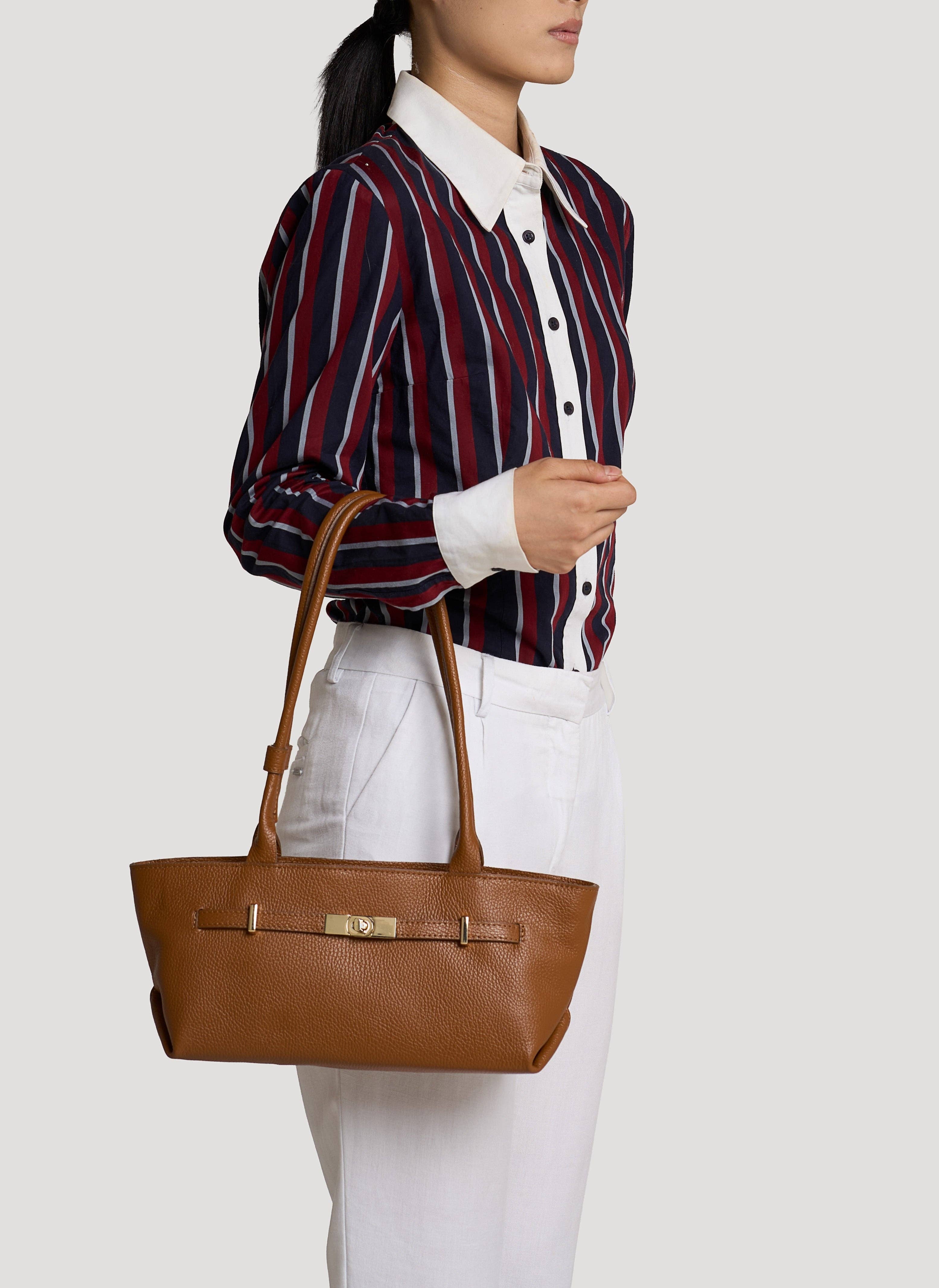 Voemièn - Wholesale Shoulder Bag - Women's - Lola Bag in Tan Togo Leather6