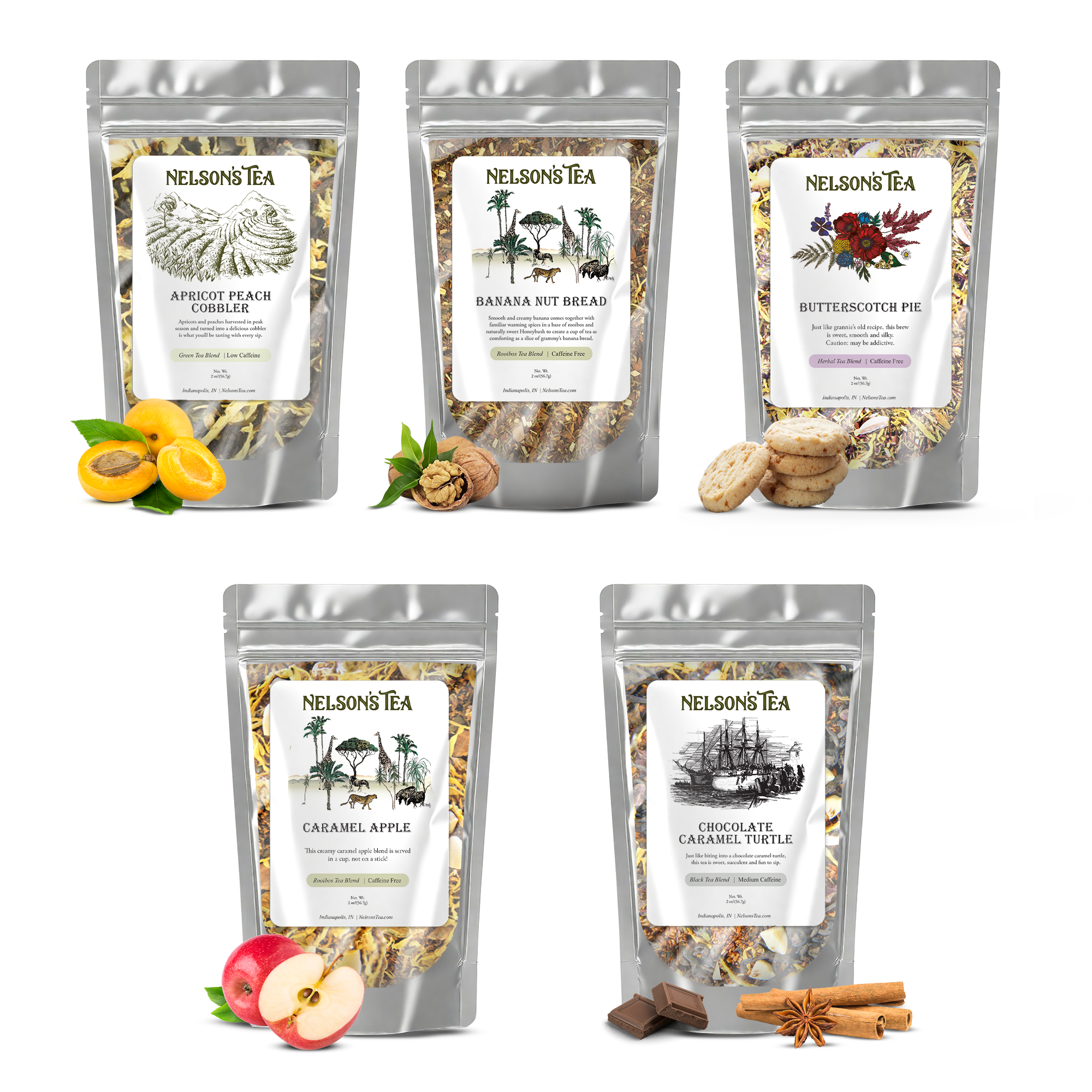 Nelson's Tea - Vendita all'ingrosso Tè sfusi - Dessert - Tè sfuso in foglie - Sampler1