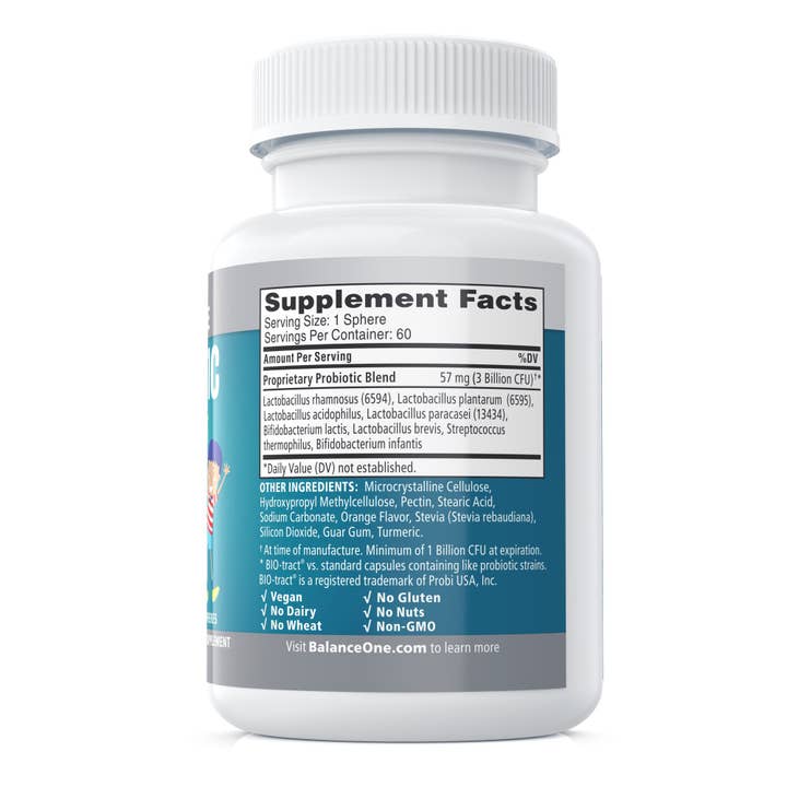 Balance One Supplements - Wholesale Oral Supplement/Vitamin - Kids Probiotic – Gentle Support with Time-Release Delivery9