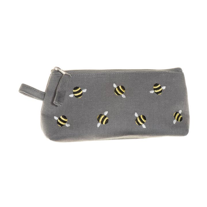 WorldFinds - Wholesale Makeup/Cosmetic Bag - Bee Thin Cosmetic Case (Gray) | Just Trade