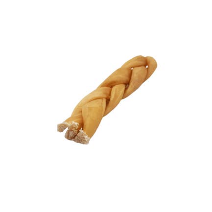 Dibo Pet Foods - Wholesale Pet Treats - Dog - Braided Beef Collagen Stick Natural - 6"4