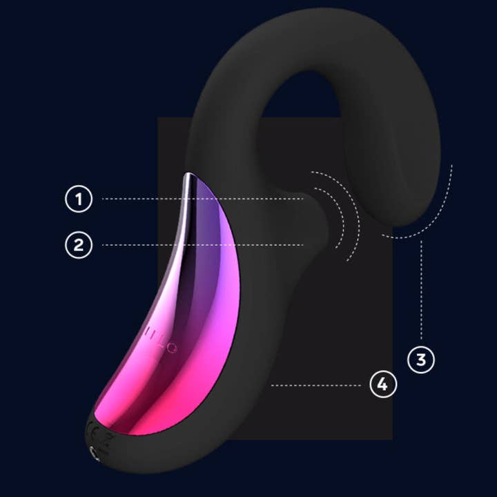 LOVERS - SHOP – Engroshandel Sexlegetøj – LELO ENIGMA CRUISE SONIC MASSAGER DOBBELT STIMULATION SORT2