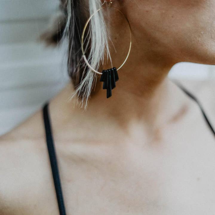 Goldie Jewelry - Wholesale Dangle Earrings - OCCULT HOOPS4