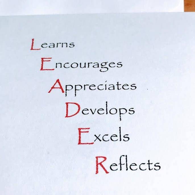 Alison Rose Vintage - Wholesale Everyday Greeting Card - leader acronym greeting card2