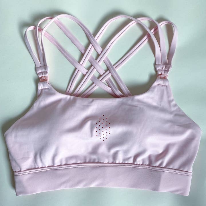 Blush Pink Chloé 3 Running Nursing Sports Bra (Blush Pink) for wholesale on Faire