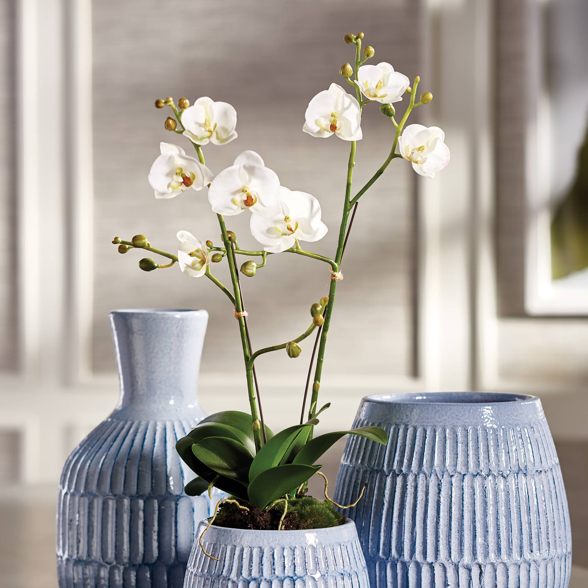 Napa Home & Garden - Wholesale Artificial Flowers - Phalaenopsis Orchid X 2 Drop-In 23"1