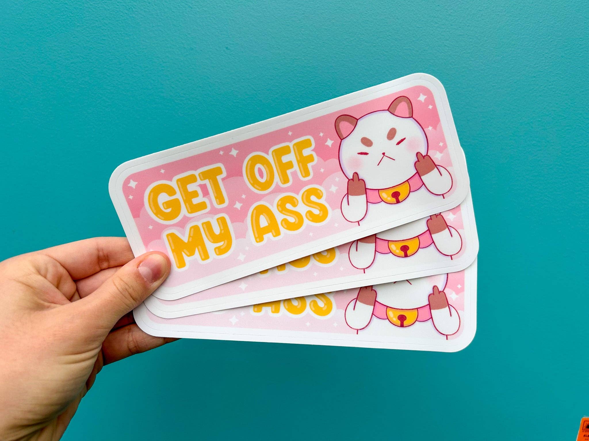 Hollandaize Art – Engroshandel Klistermærke – Gå Af Min Røv Puppycat Bumper Sticker6