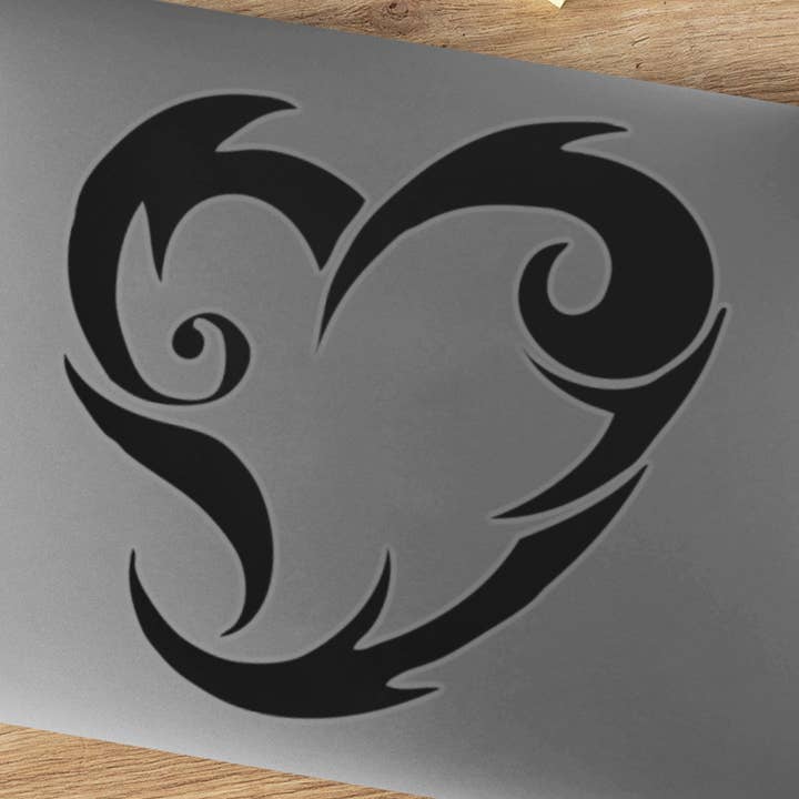 Tribal Love Heart Sticker for wholesale by WinsterCreations™